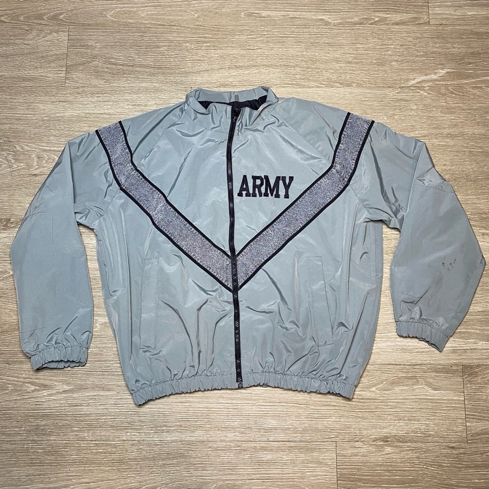US Army Physical Uniform Reflective PT Jacket IPFU‎ Training Jacket Men's SMALL